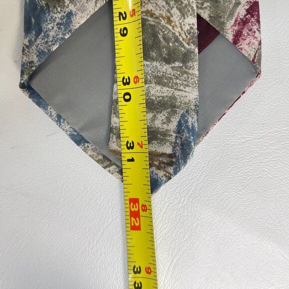 James B. Fairchild Tie Mens Long Necktie Geometric Abstract Silk Vintage - Picture 5 of 6
